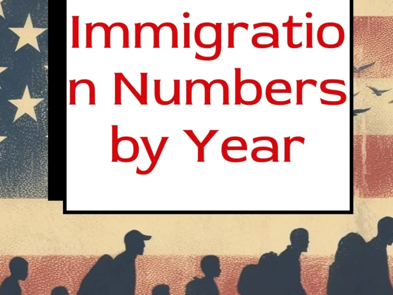 US Immigration Numbers by Year