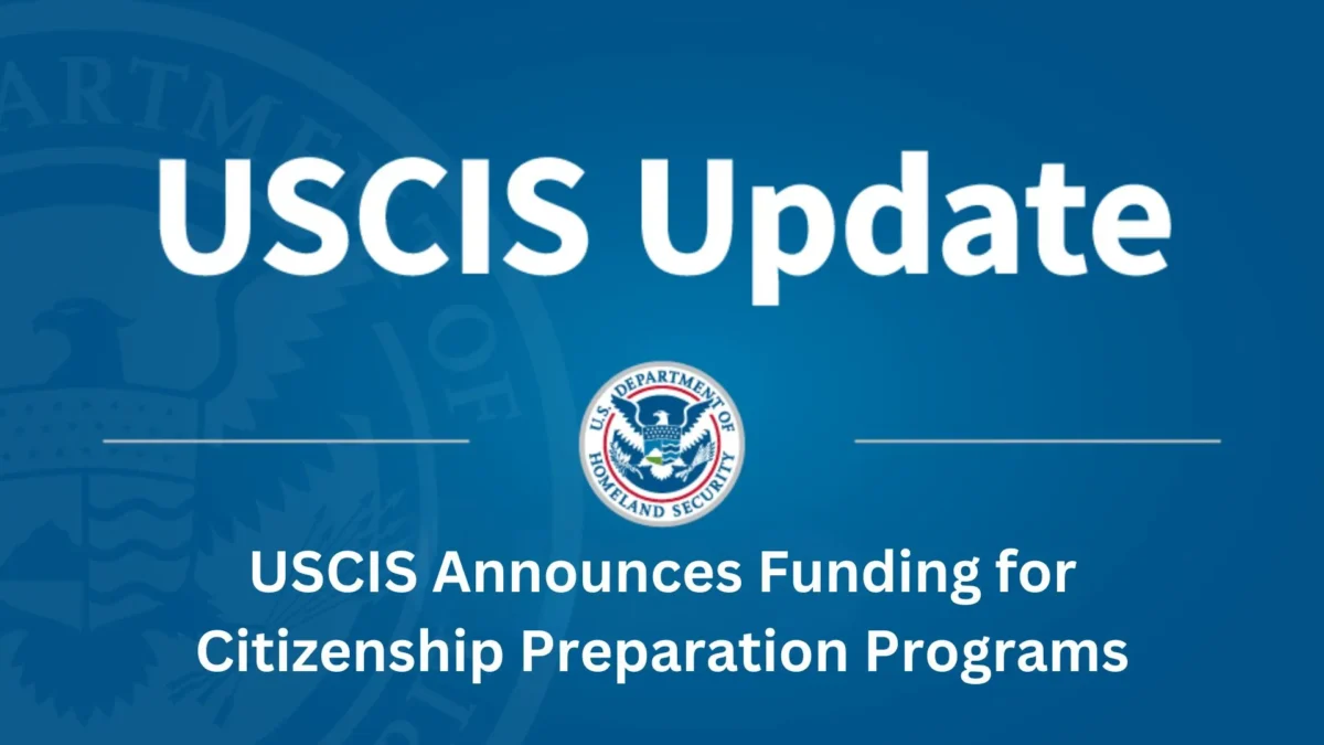 USCIS Announces Funding for Citizenship Preparation Programs